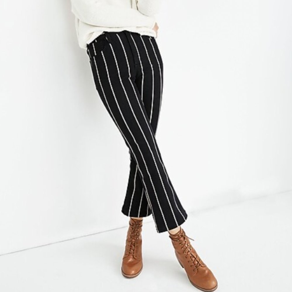 Madewell Cali Demi Stripe Bootcut Jeans Sz 27